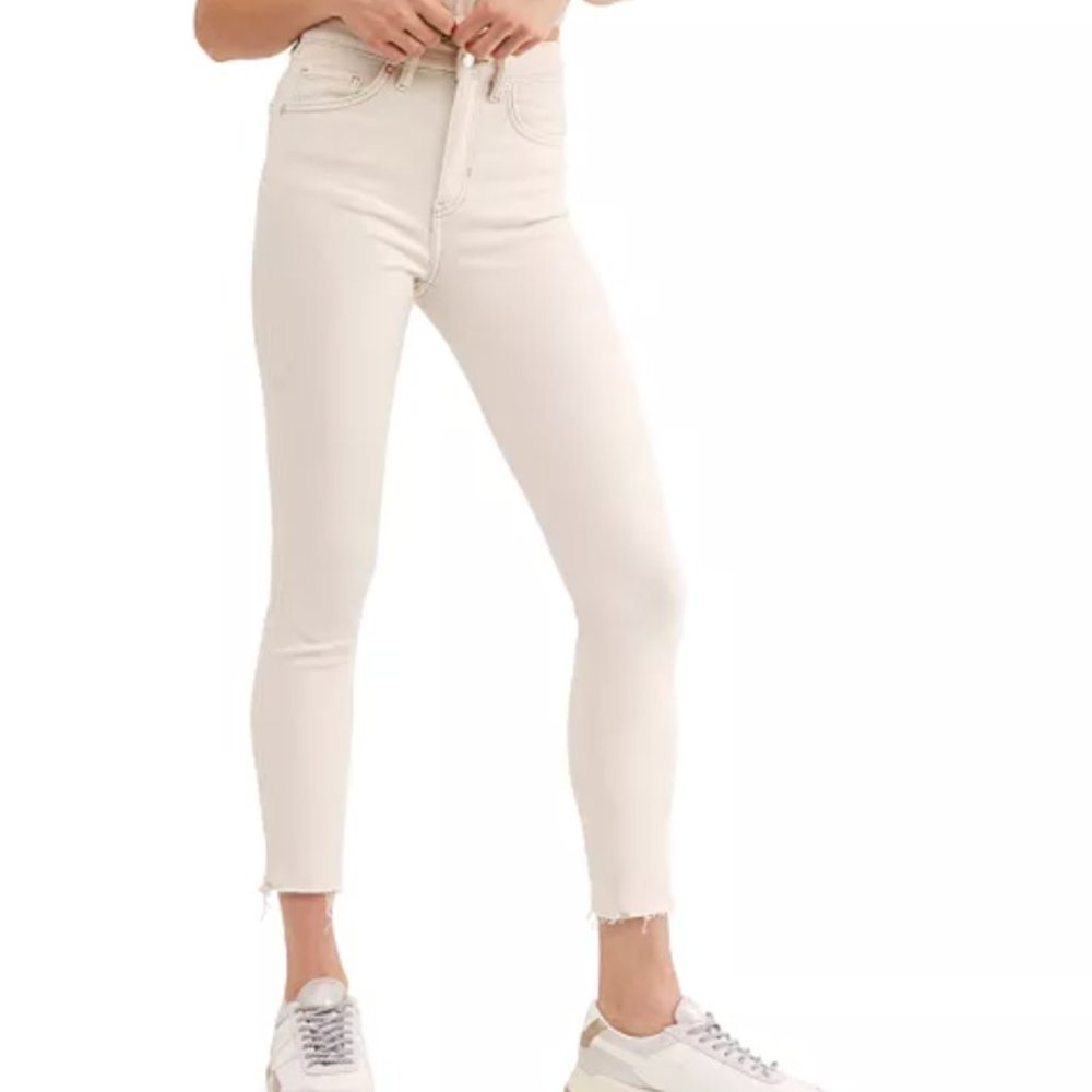 Free People Raw High-Rise Jeggings